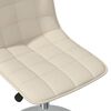 vidaXL Esszimmerst&uuml;hle 2 Stk. Drehbar Creme Stoff