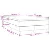 vidaXL Boxspringbett mit Matratze Dunkelgr&uuml;n 120x200 cm Samt