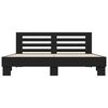 vidaXL Bettgestell Schwarz 180x200 cm Holzwerkstoff und Metall
