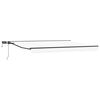 vidaXL Manueller Markisenrahmen mit LEDs Wei&szlig; und Anthrazit 4 x 3 m