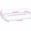 vidaXL Eckbettgestell mit Kopfteil Creme 80 cm x 200 cm Samt