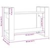 vidaXL B&uuml;cherregal/Raumteiler 80x35x56,5 cm Massivholz Kiefer