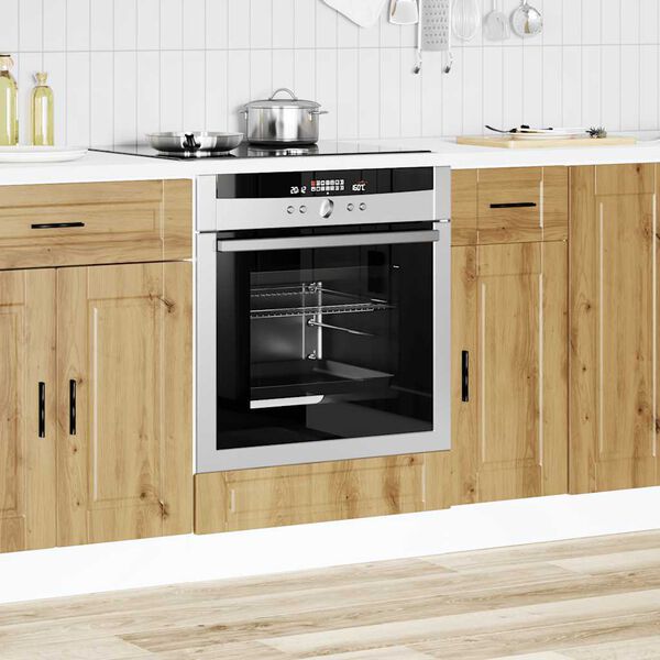 vidaXL Herdumbauschrank Porto Artisan-Eiche Holzwerkstoff
