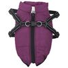 vidaXL Hundemantel mit Geschirr Wasserdicht Reflektierend Lila L32
