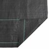 vidaXL Unkrautvlies Schwarz 1,5x5 m PP