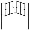 vidaXL Ersatz-Kopfteil Metall Schwarz 90 cm
