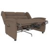 vidaXL 2-Sitzer Massagesessel Taupe Stoff