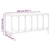 vidaXL Plattenschrank Braun Eichen-Optik 100x38x48 cm Holzwerkstoff
