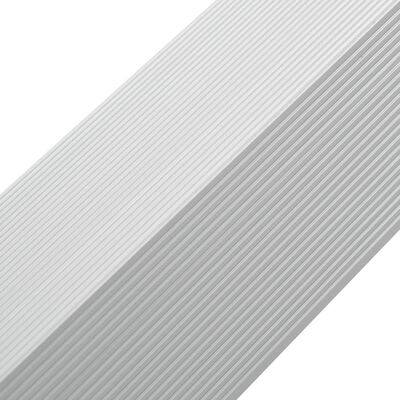 vidaXL 5 Stk. Verkleidungswinkel Verkleidungen Aluminium 170 cm Silber