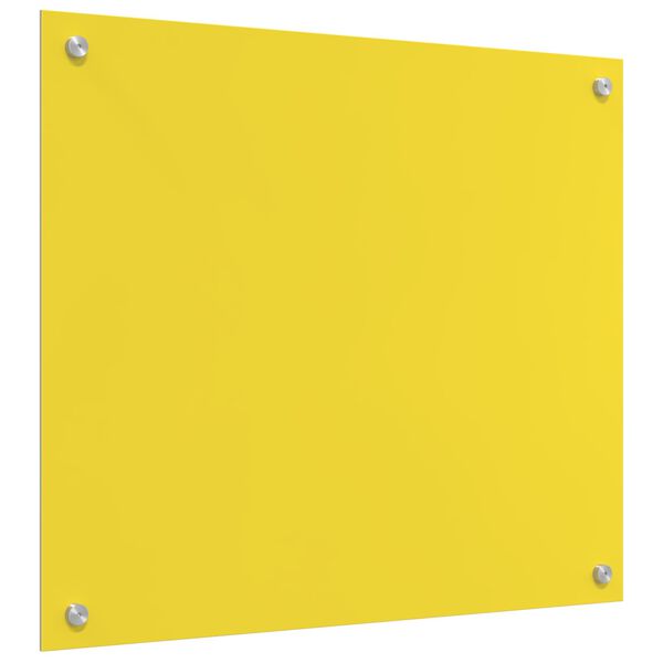 vidaXL Küchenrückwand Gelb 70 x 60 x 0,6 cm Gehärtetes Glas