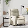 vidaXL Relaxsessel Elektrisch Creme Kunstleder