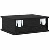 vidaXL Nachttisch Schwarz Eichen-Optik 40 x 31 x 15 cm Holzwerkstoff