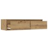 vidaXL TV-Schrank mit LED-Leuchten Artisan-Eiche 100x35,5x25 cm