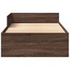 vidaXL Bettgestell ohne Matratze Braun Eiche 75x190 cm Holzwerkstoff