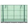 vidaXL Hochbeet mit Gew&auml;chshaus-Aufsatz Rattan-Optik 160x40x123 cm