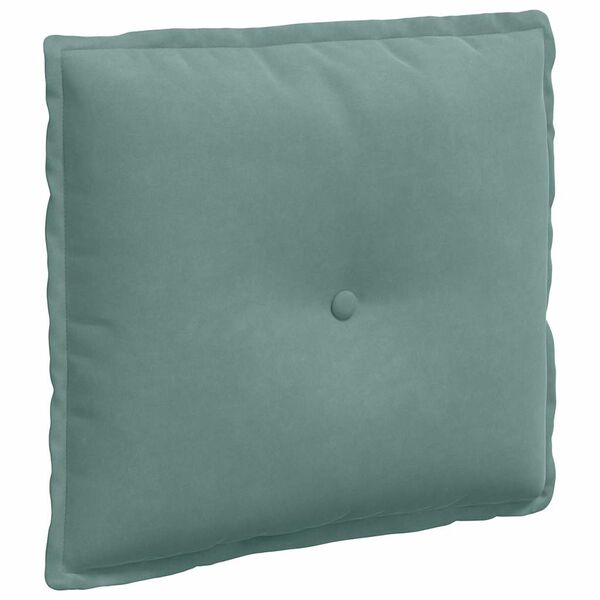 vidaXL R&uuml;ckenkissen Meergr&uuml;n 50 x 45 cm Cordstoff