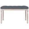 vidaXL Sitzbank Dunkelgrau 80x40x49 cm Samt