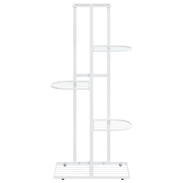 vidaXL Blumenst&auml;nder 5-Etagen 43x22x98 cm Wei&szlig; Metall