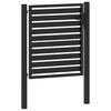 vidaXL Gartentor Abschlie&szlig;bar Schwarz 100x100 cm Aluminium