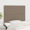 vidaXL Kopfteil Taupe 100x5x118/128 cm Stoff