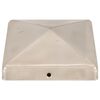 vidaXL Pfostenkappen 6 Stk. Pyramide Edelstahl 101 x 101 mm