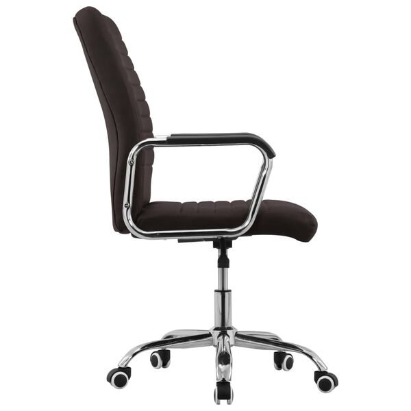 vidaXL B&uuml;rostuhl Drehbar Braun Stoff