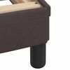 vidaXL Bett mit Matratze "Hanko" Dunkelbraun 180x200 cm Stoff