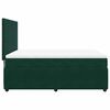 vidaXL Boxspringbett mit Matratze Dunkelgr&uuml;n 140x200 cm Samt