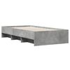 vidaXL Bettgestell Betongrau 90x190 cm Holzwerkstoff
