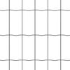 vidaXL Zaun mit Pfosten Grau 1,2 x 25 m Stahl und PVC