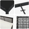 vidaXL Garten Essgruppe mit Kissen 9 pcs Schwarz Poly-Rattan