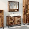 vidaXL Badezimmerm&ouml;bel Set 2 pcs Altholz 80 x 33 x 60 cm Holzwerkstoff