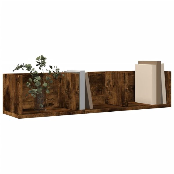 vidaXL Wandschrank R&auml;uchereiche 75x18x16,5 cm Holzwerkstoff