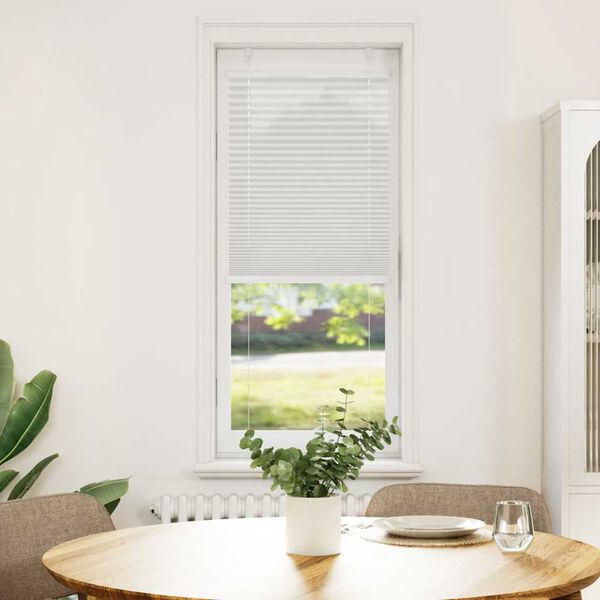 vidaXL Plissee Hellgrau 45x100 cm Stoffbreite 44,4 cm Polyester