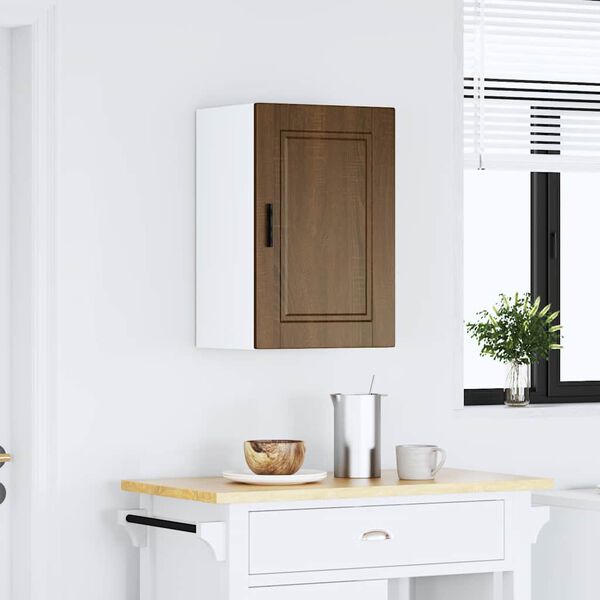 vidaXL K&uuml;chen-H&auml;ngeschrank Porto Braun Eichen-Optik Holzwerkstoff