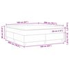 vidaXL Boxspringbett Creme und Wei&szlig; 160 x 200 cm Cordstoff