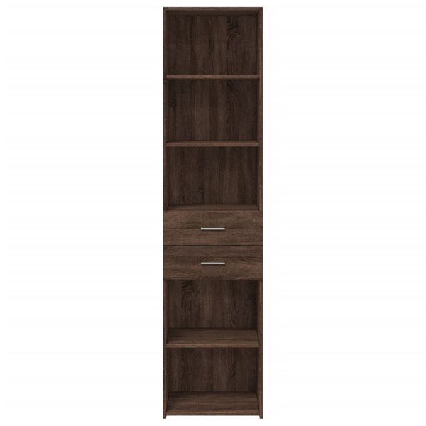 vidaXL Highboard Braun Eichen-Optik 45x42,5x185 cm Holzwerkstoff