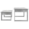 vidaXL Kaffeetisch Set 2 pcs Beton Grau Holzwerkstoff