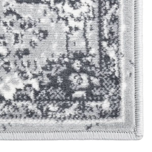 vidaXL Teppichl&auml;ufer BCF Orientalisch Grau 80x200 cm