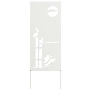 vidaXL Garten Sichtschutz-Leinwand Wei&szlig; 50 x 140 cm