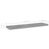 vidaXL B&uuml;cherregal-Bretter 8 Stk. Betongrau 40x10x1,5 cm Holzwerkstoff