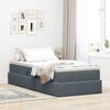 vidaXL Aufbewahrungsbett mit Matratze Dunkelgrau 100 x 200 cm Samt
