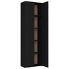 vidaXL Büroschrank Schwarz 60x32x190 cm Holzwerkstoff