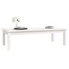 vidaXL Couchtisch Wei&szlig; 110x50x30 cm Massivholz Kiefer