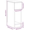 vidaXL Nachttische mit Schublade 2Stk. Schwarz Eichen-Optik 20x36x60cm