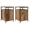 vidaXL Nachttisch 2 Stk. Altholz 40 x 42 x 60cm Holzwerkstoff