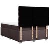 vidaXL Boxspringbett mit Matratze Dunkelbraun 140x200 cm Stoff