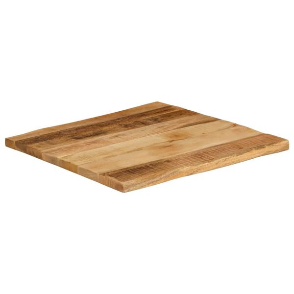 vidaXL Tischplatte mit Baumkante 60x60x3,8 cm Raues Mango Massivholz