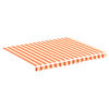 vidaXL Ersatzstoff f&uuml;r Markise Gelb und Orange 3x2,5 m Polyester