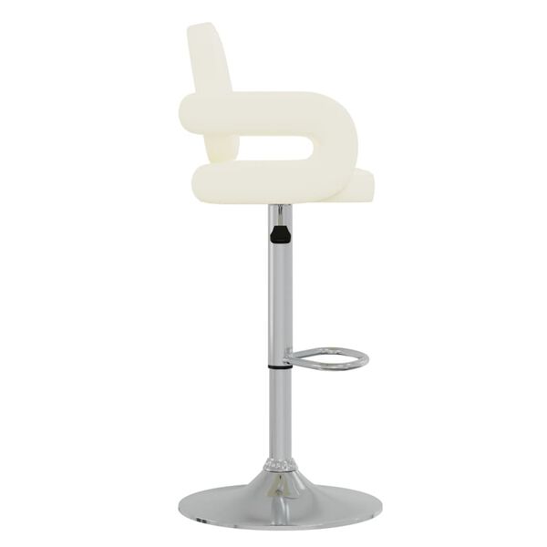 vidaXL Barhocker Creme Kunstleder